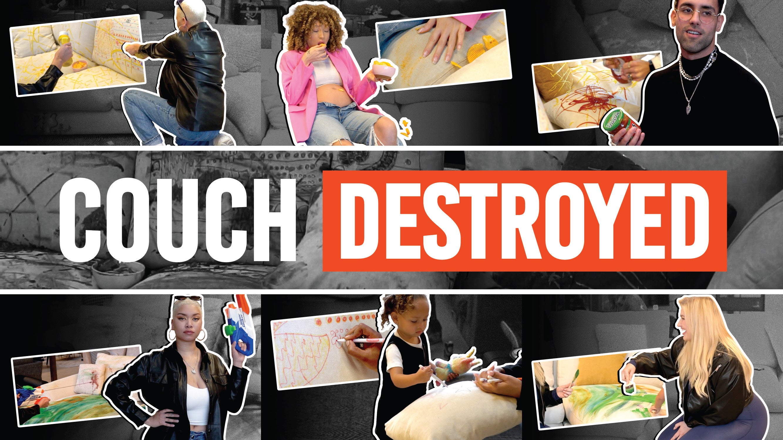 Internet's Favorite Creators Take on the Challenge to Destroy the Internet's Favorite Sofa