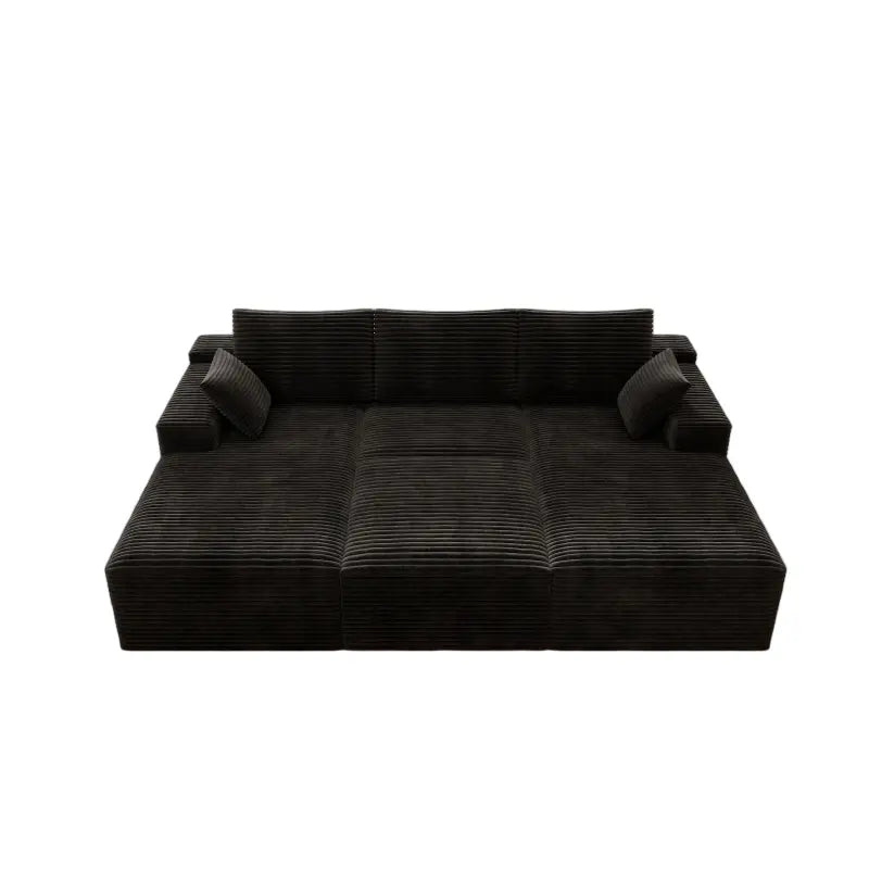 Flexo Corduroy Modular Sectional Sofa with 3 Chaise
