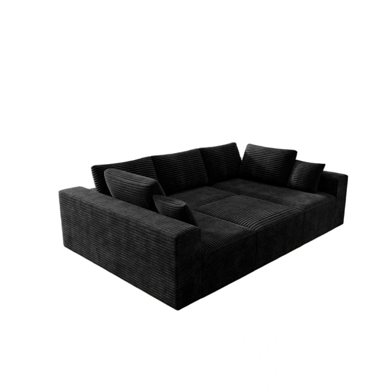 Flexo Corduroy Modular Sectional Pit Sofa