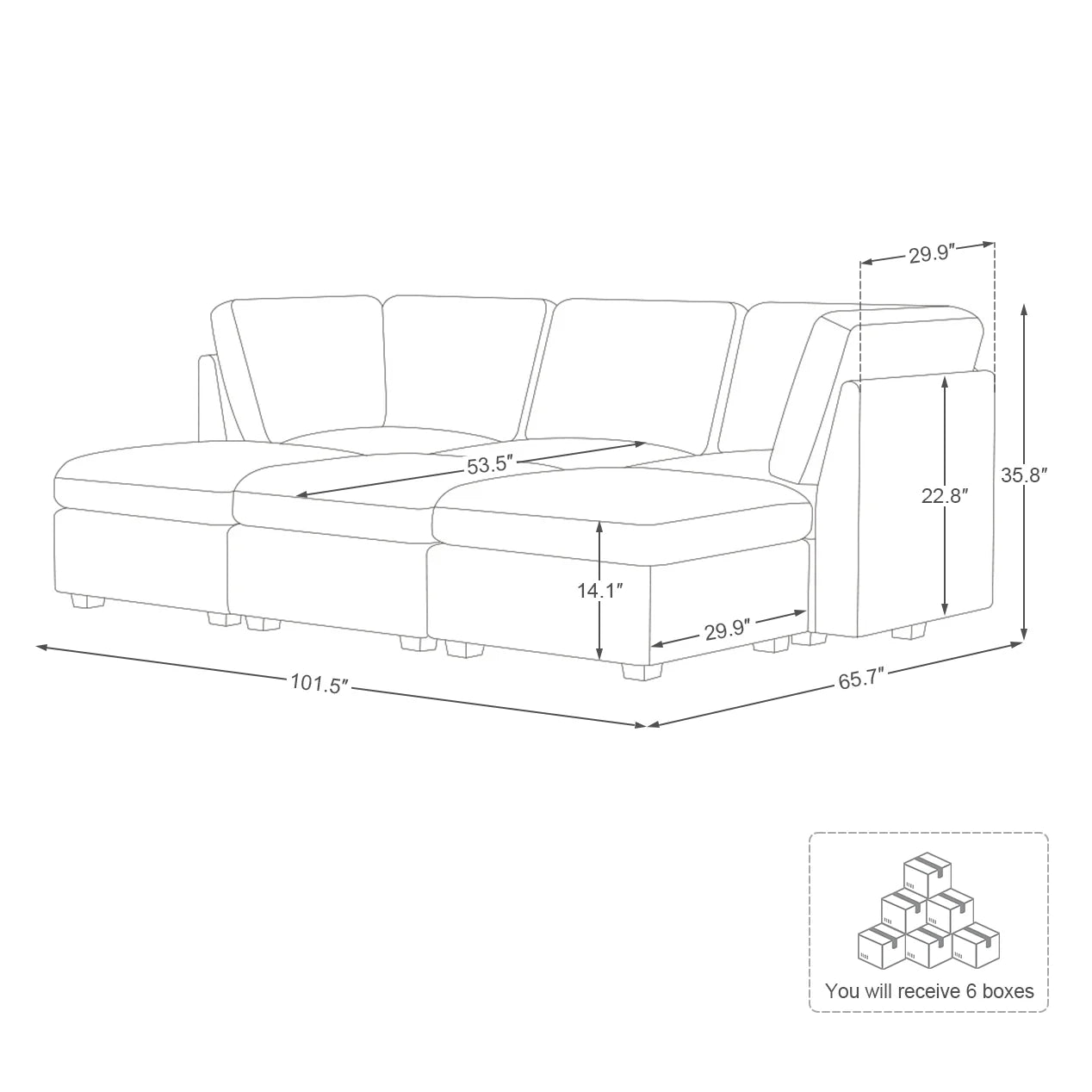 Cloud Couch Sectional For Living Room
