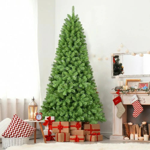 6ft-7.5ft Green Christmas Tree with 760 Tips Easy Setup