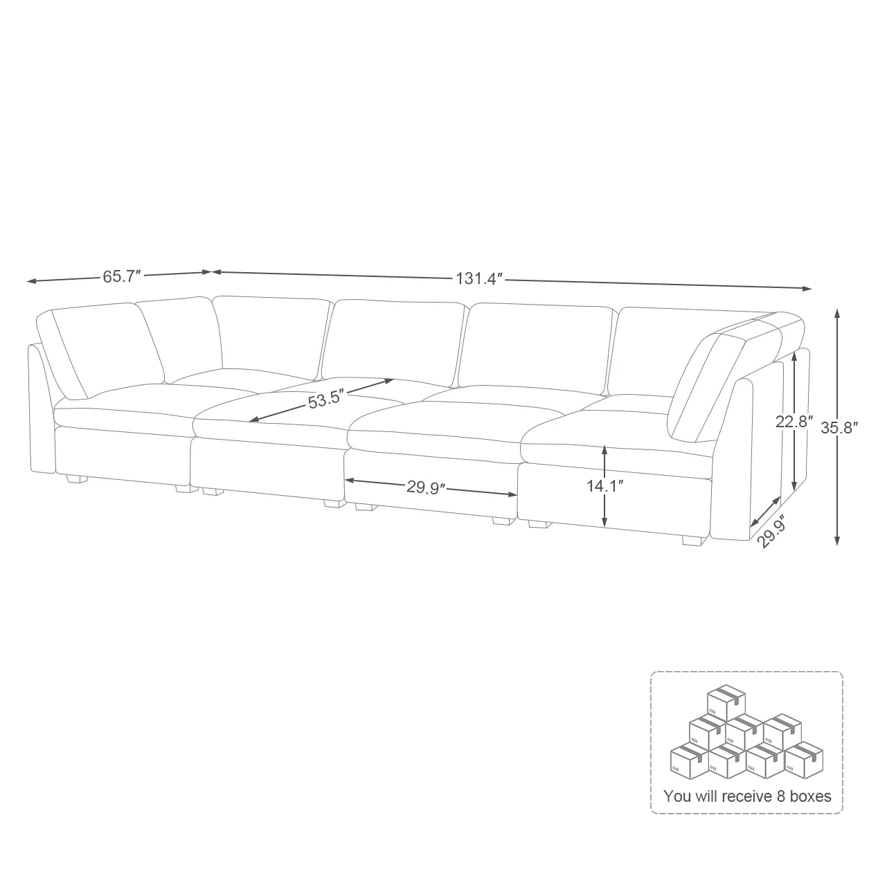 Cloud Couch Sectional For Living Room
