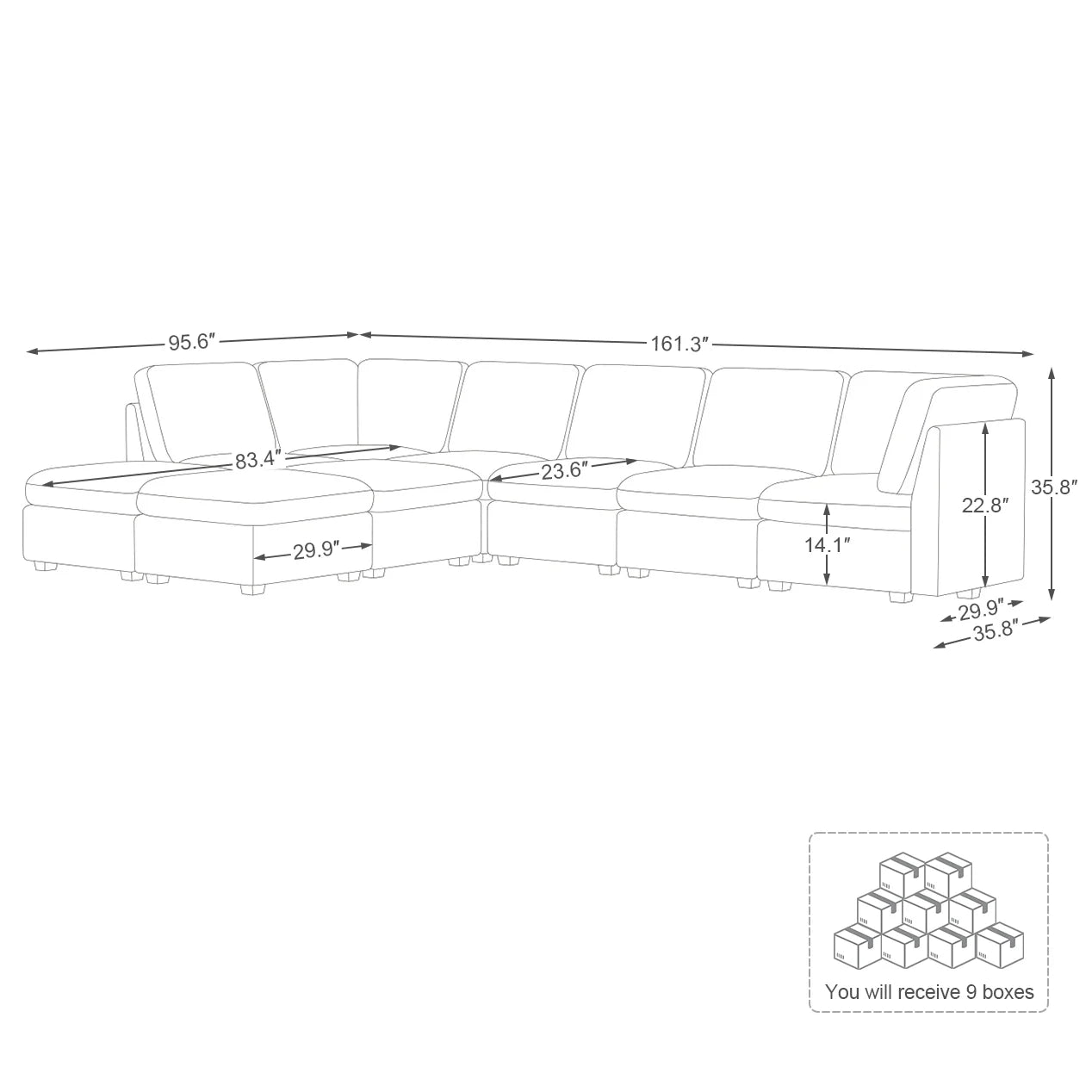 Cloud Couch Sectional For Living Room