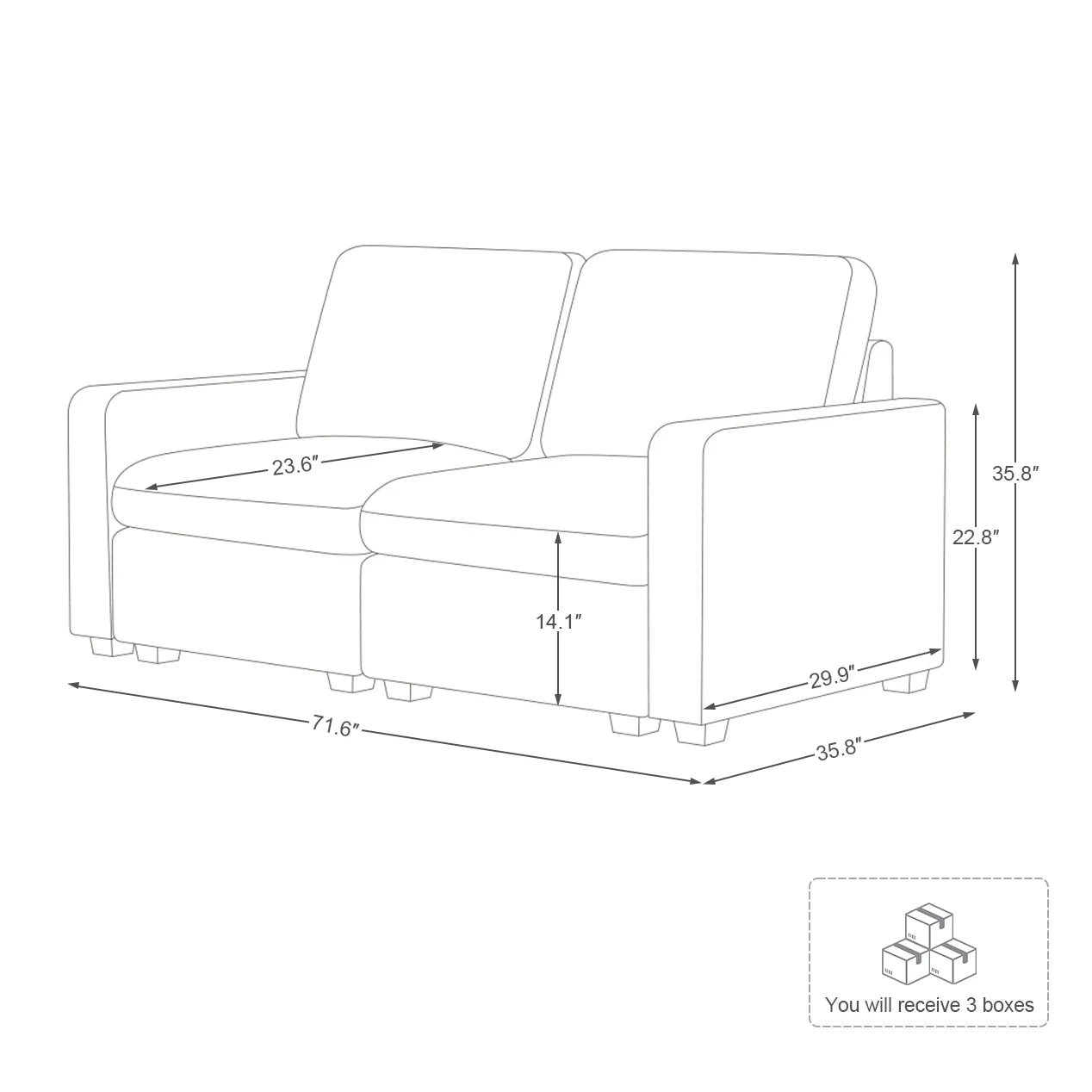 Cloud Couch Sectional For Living Room