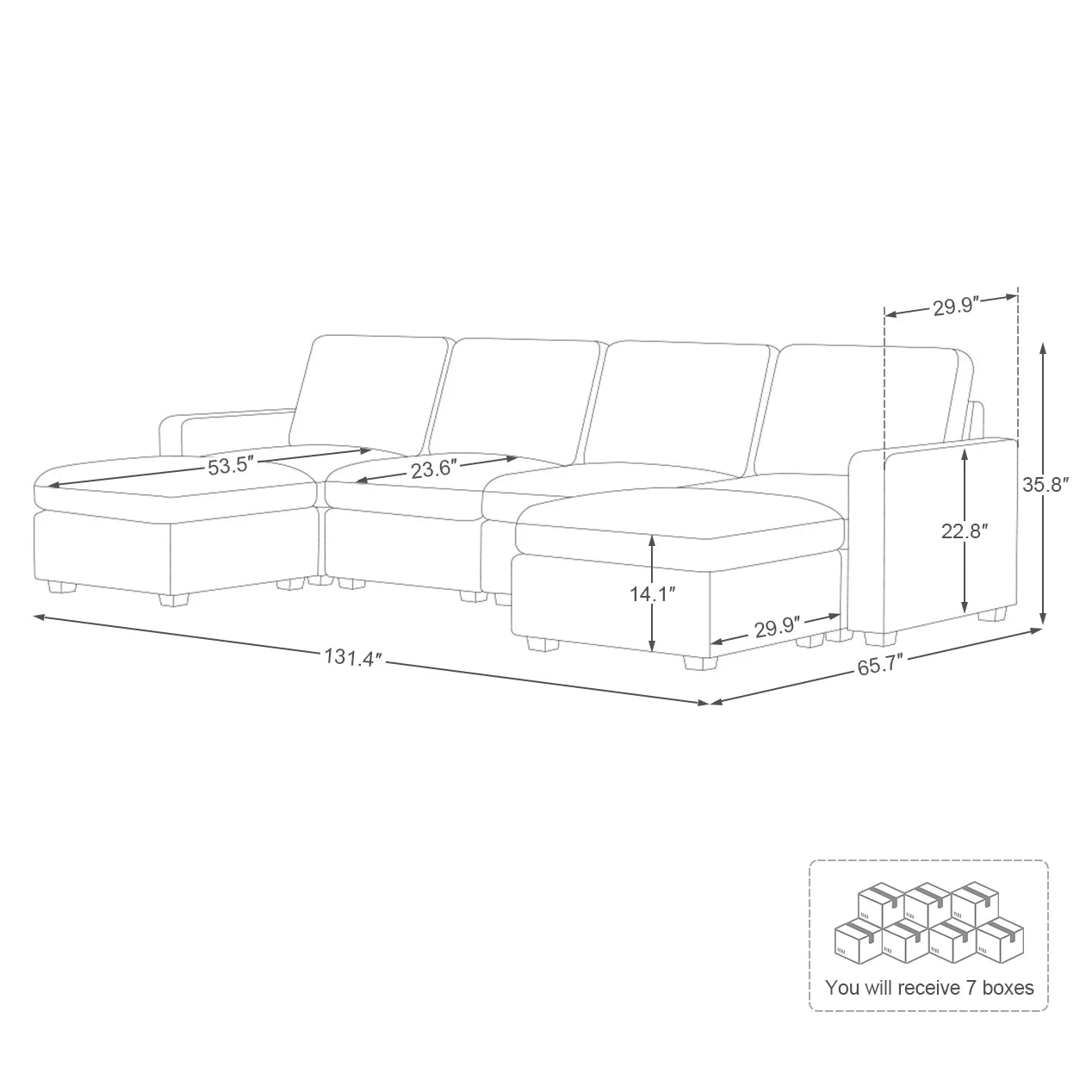 Cloud Couch Sectional For Living Room