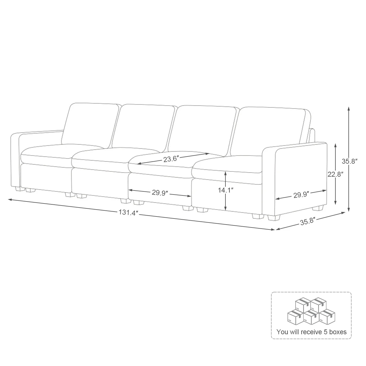 Cloud Couch Sectional For Living Room