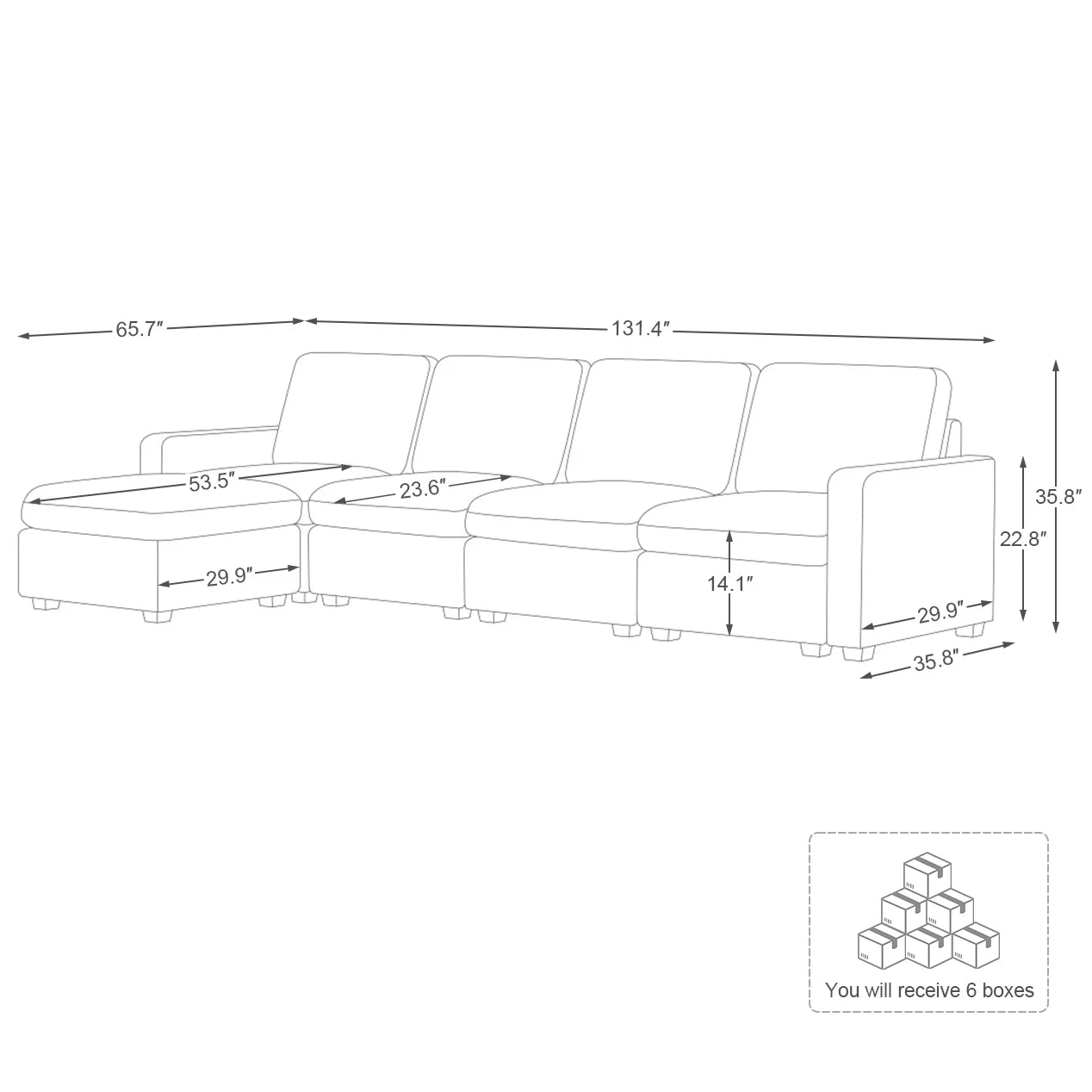 Cloud Couch Sectional For Living Room