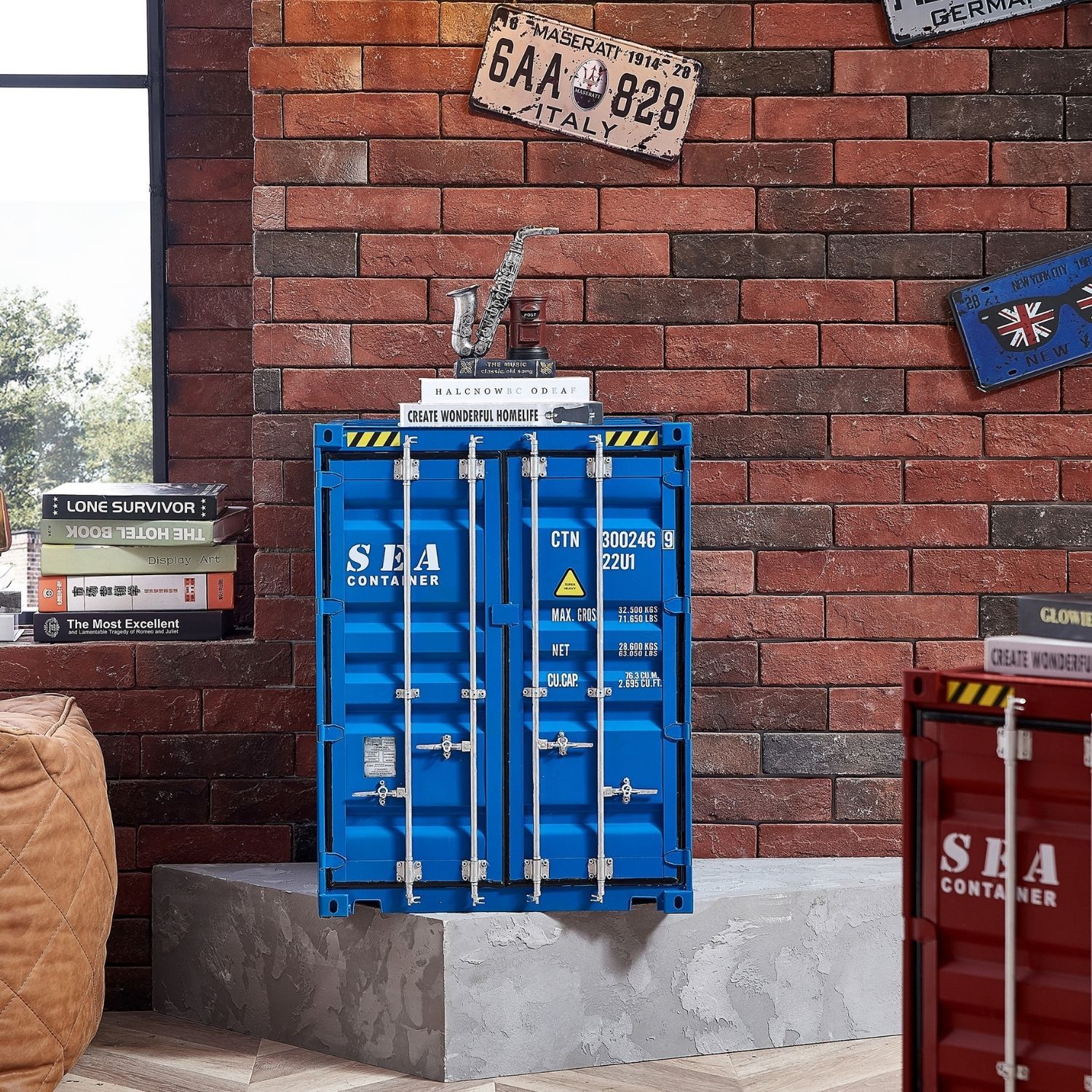 Cargo Cabinet Storage Foundry Blue
