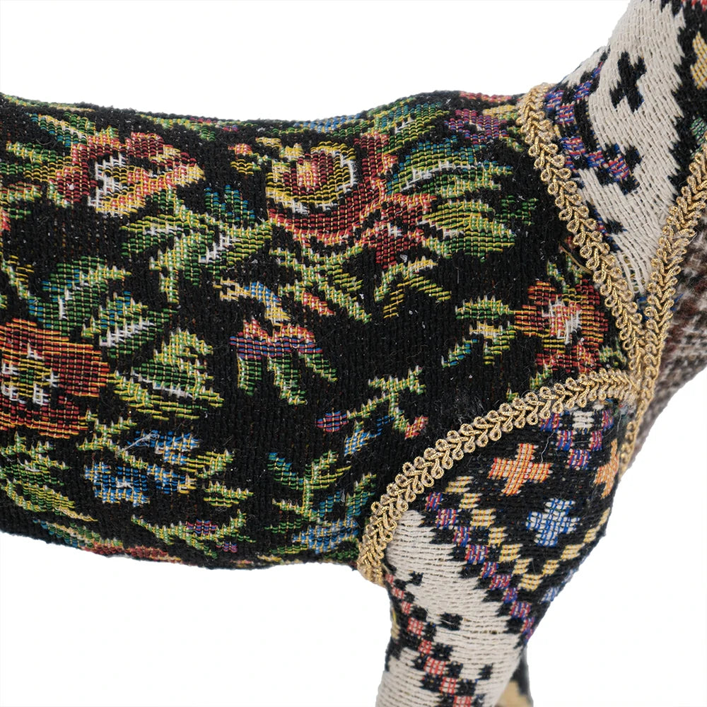 Christmas Decor 13 Inch Velvet Foam Standing Deer