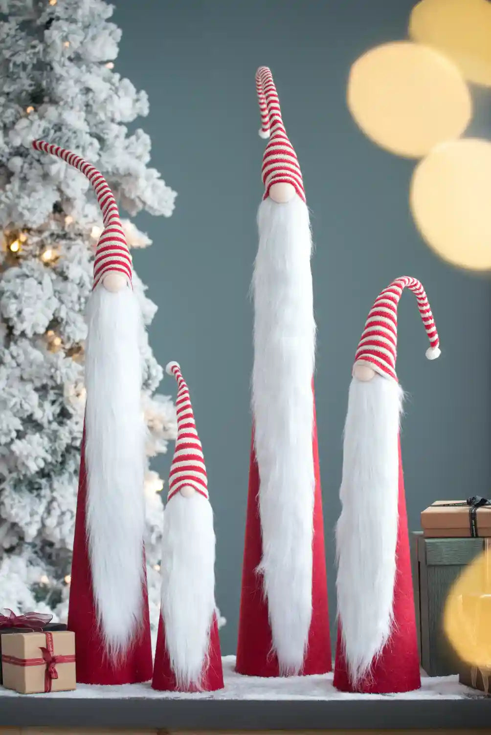 Christmas Decor Cone Gnome-Set of 4