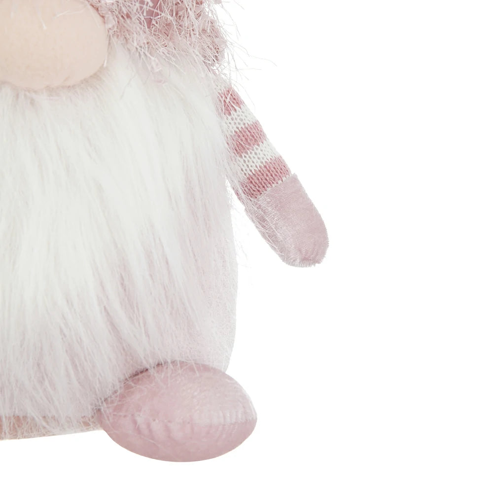 Christmas Fabric Pink Gnome Decor