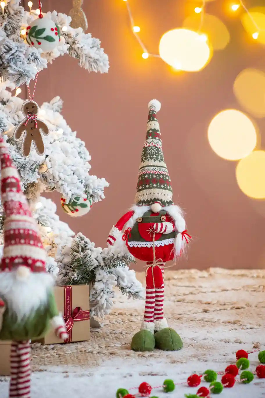 Christmas Fabric Standing Gnomes ¨C Holiday Decoration