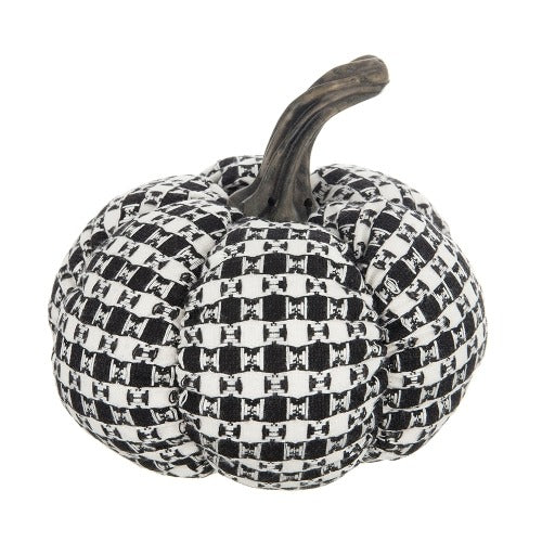 2 Pics Fabric Plaid Pumpkin Decor Halloween Decoration