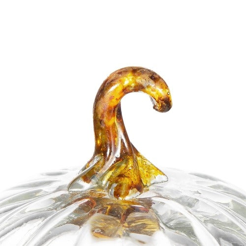 4 Pcs Fall Glass Pumpkin Ornaments – Thanksgiving & Harvest Decor