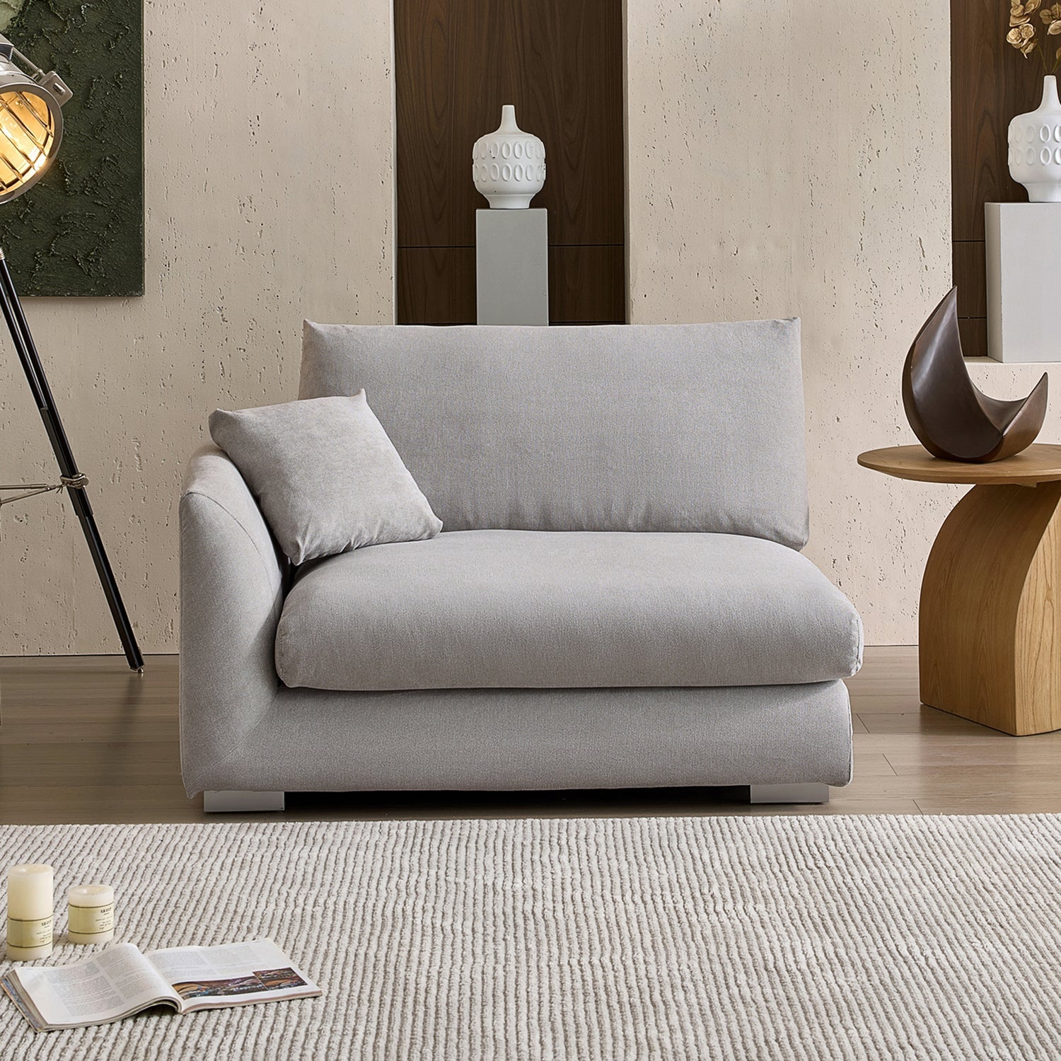 Feathers Side Sofa - 70 Inches