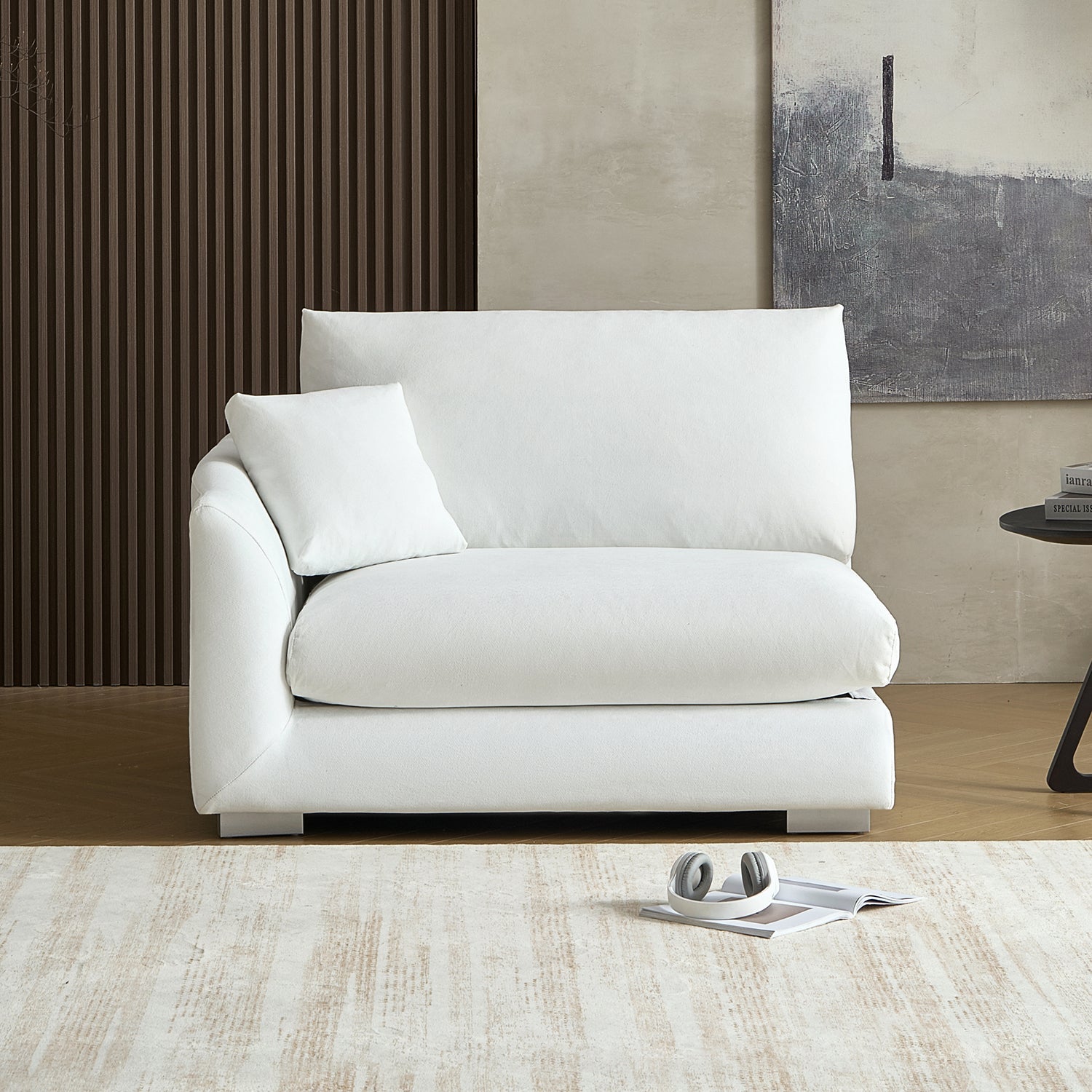 Feathers Side Sofa - 70 Inches