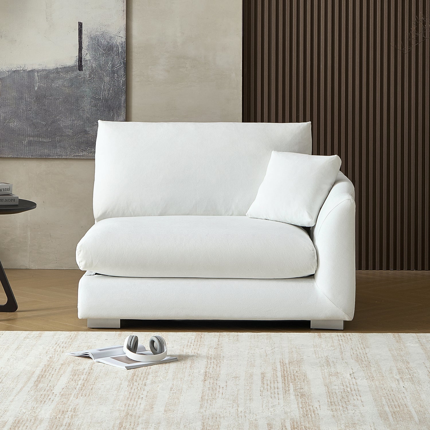 Feathers Side Sofa - 70 Inches