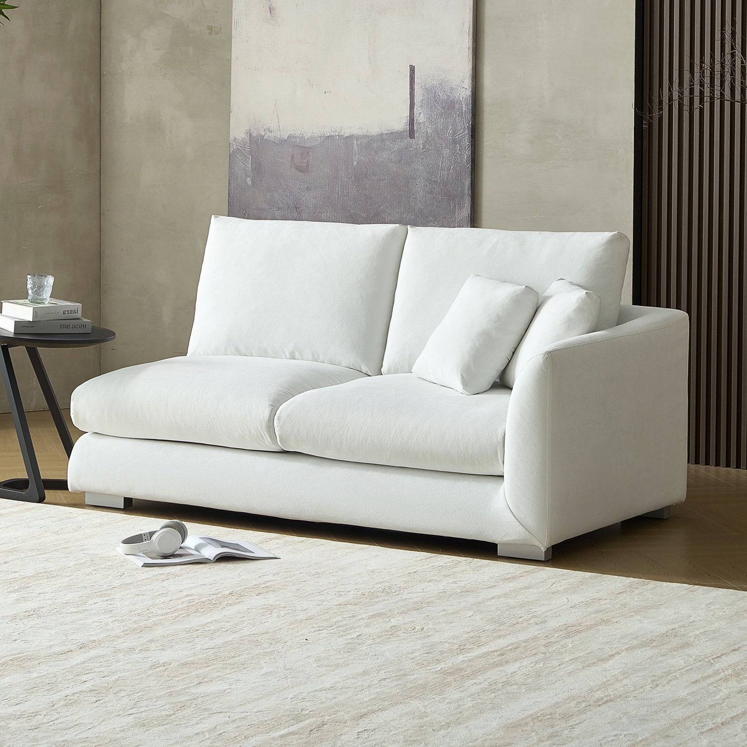Feathers Side Sofa - 70 Inches