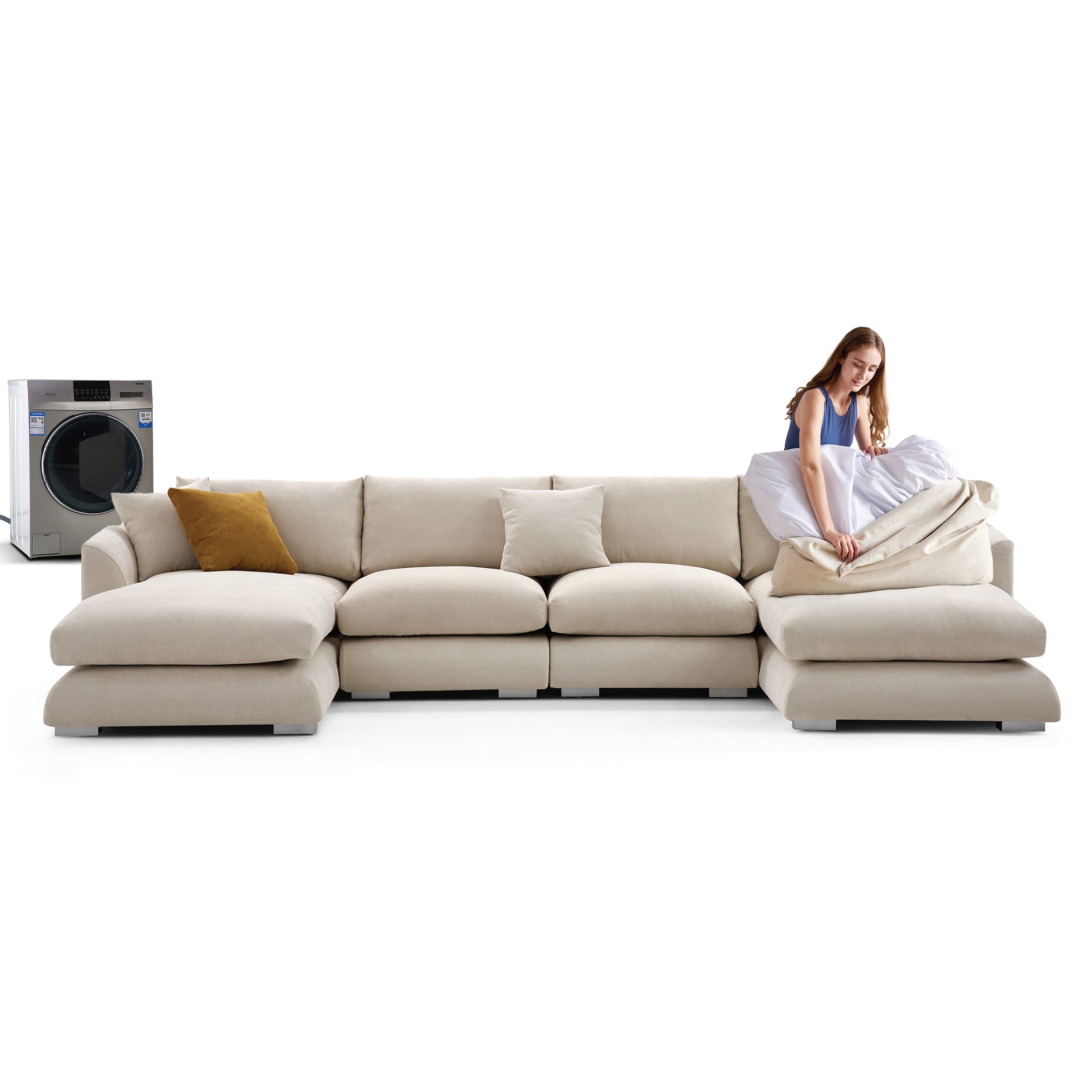 Feathers U-Sectional, sectional, Mario Capasa | Valyou Furniture 