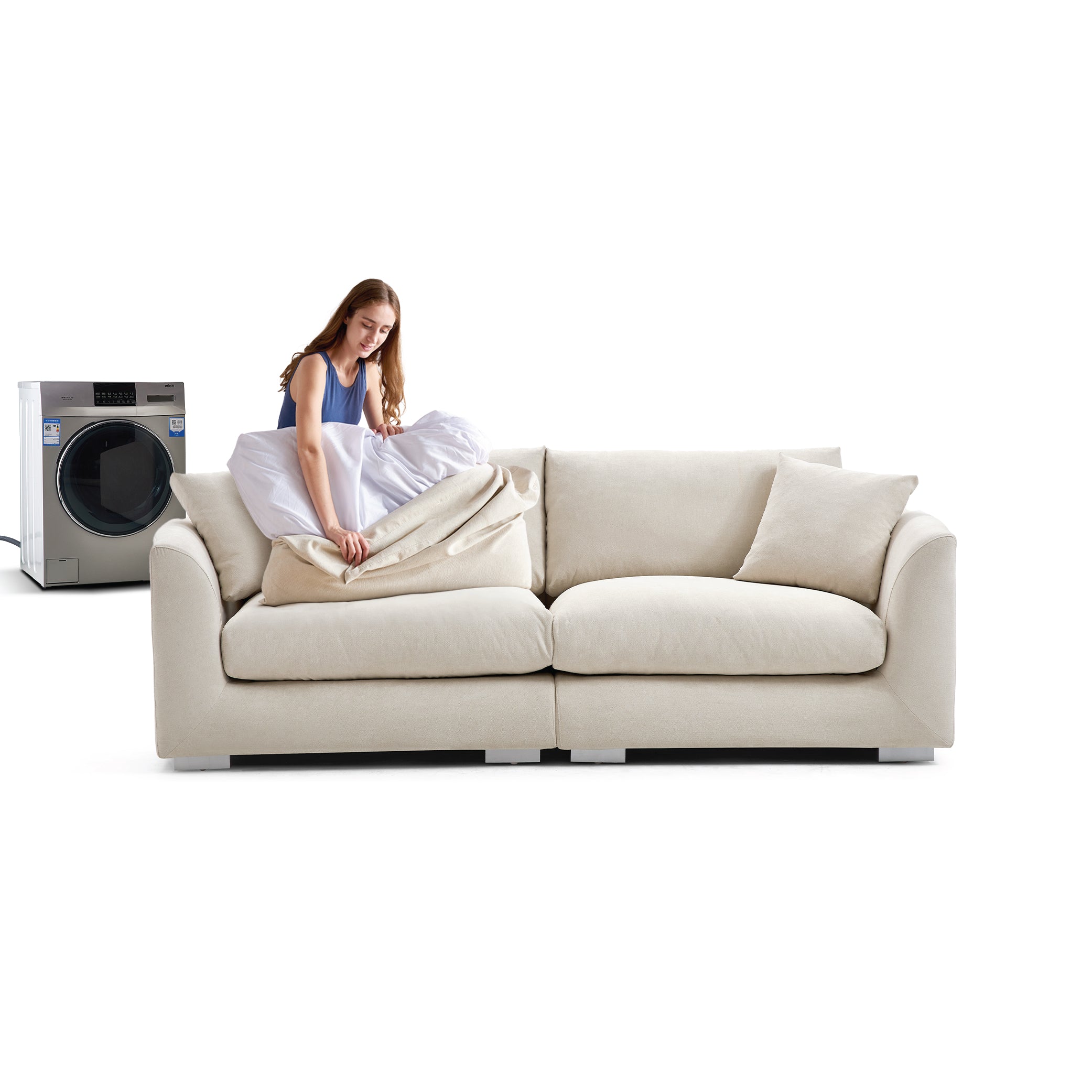 Feathers Sofa + Ottoman, Sofa, Mario Capasa | Valyou Furniture
