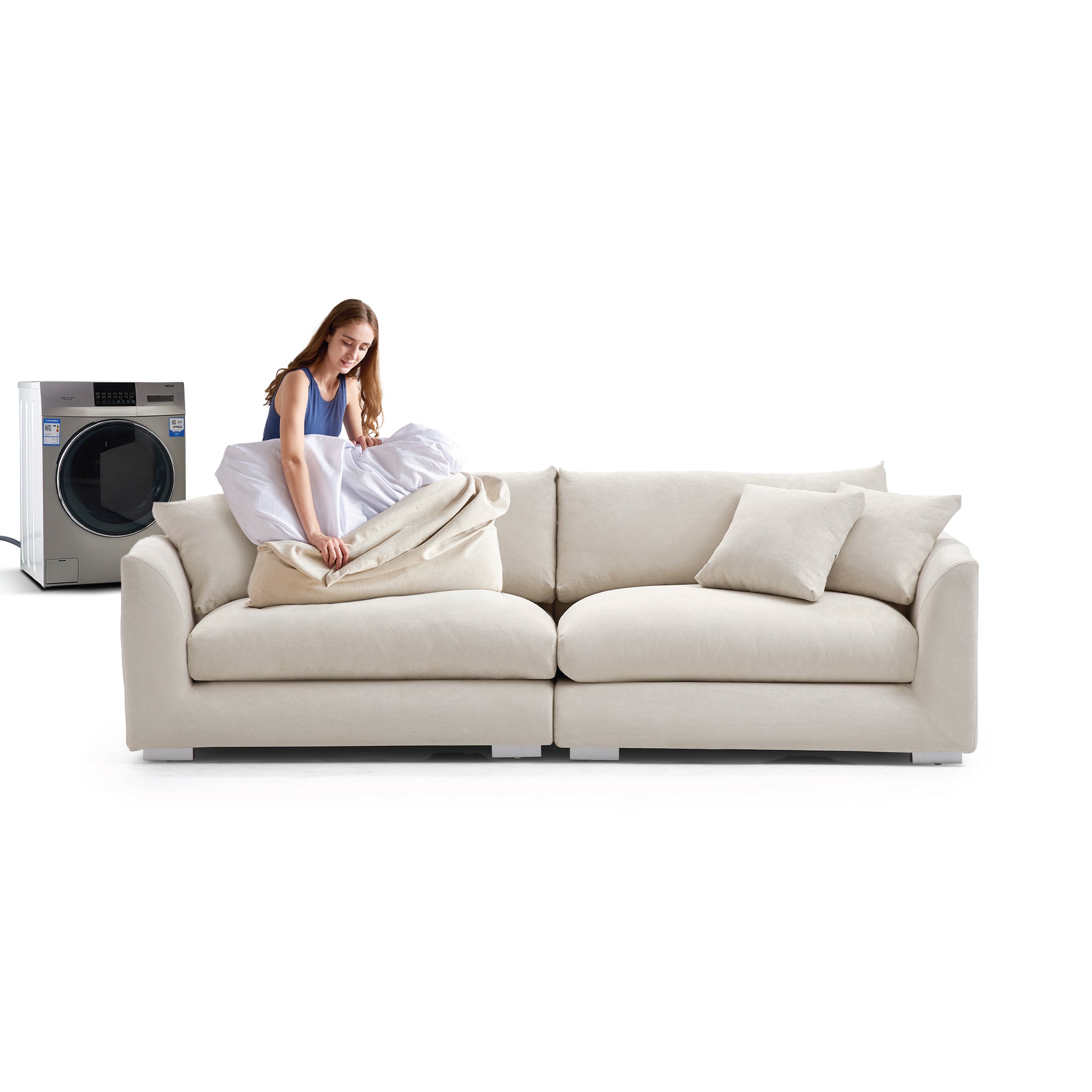 Feathers Sofa + Ottoman, Sofa, Mario Capasa | Valyou Furniture