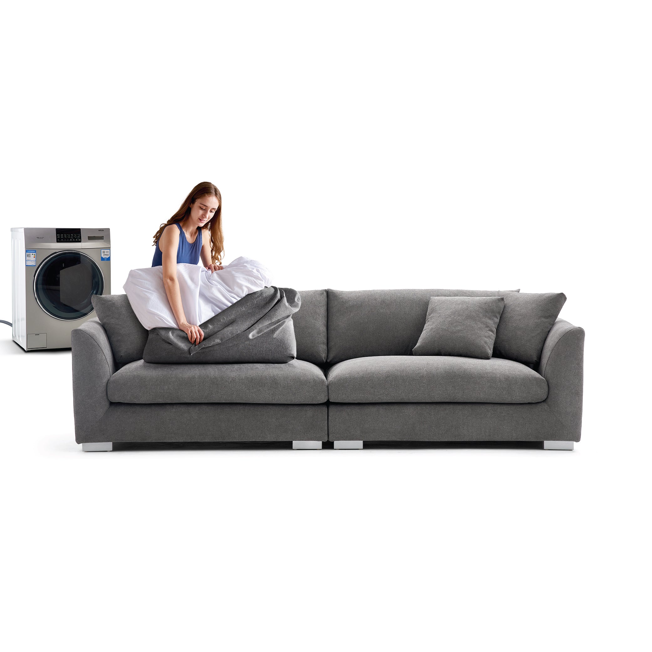 Feathers Sofa + Ottoman, Sofa, Mario Capasa | Valyou Furniture