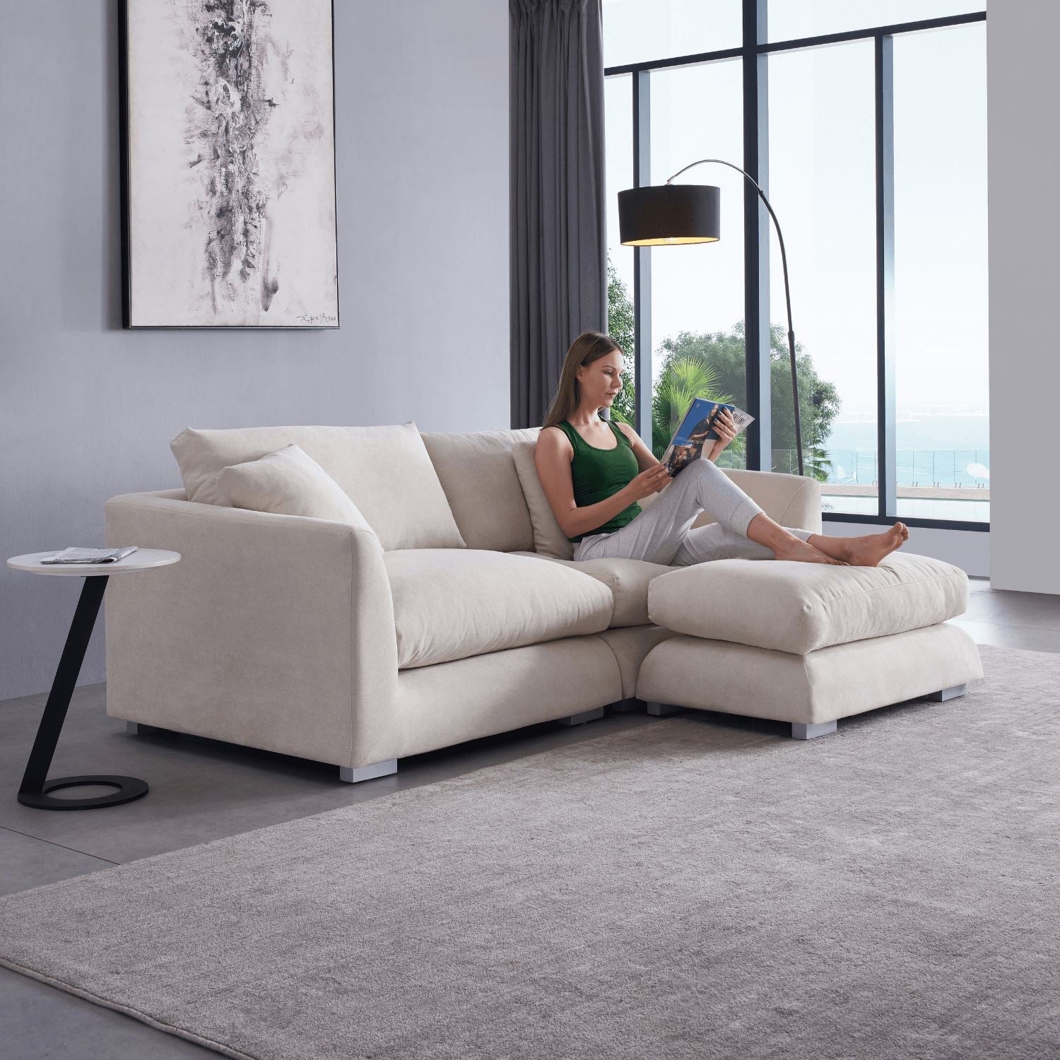 Feathers Sofa + Ottoman - Valyou