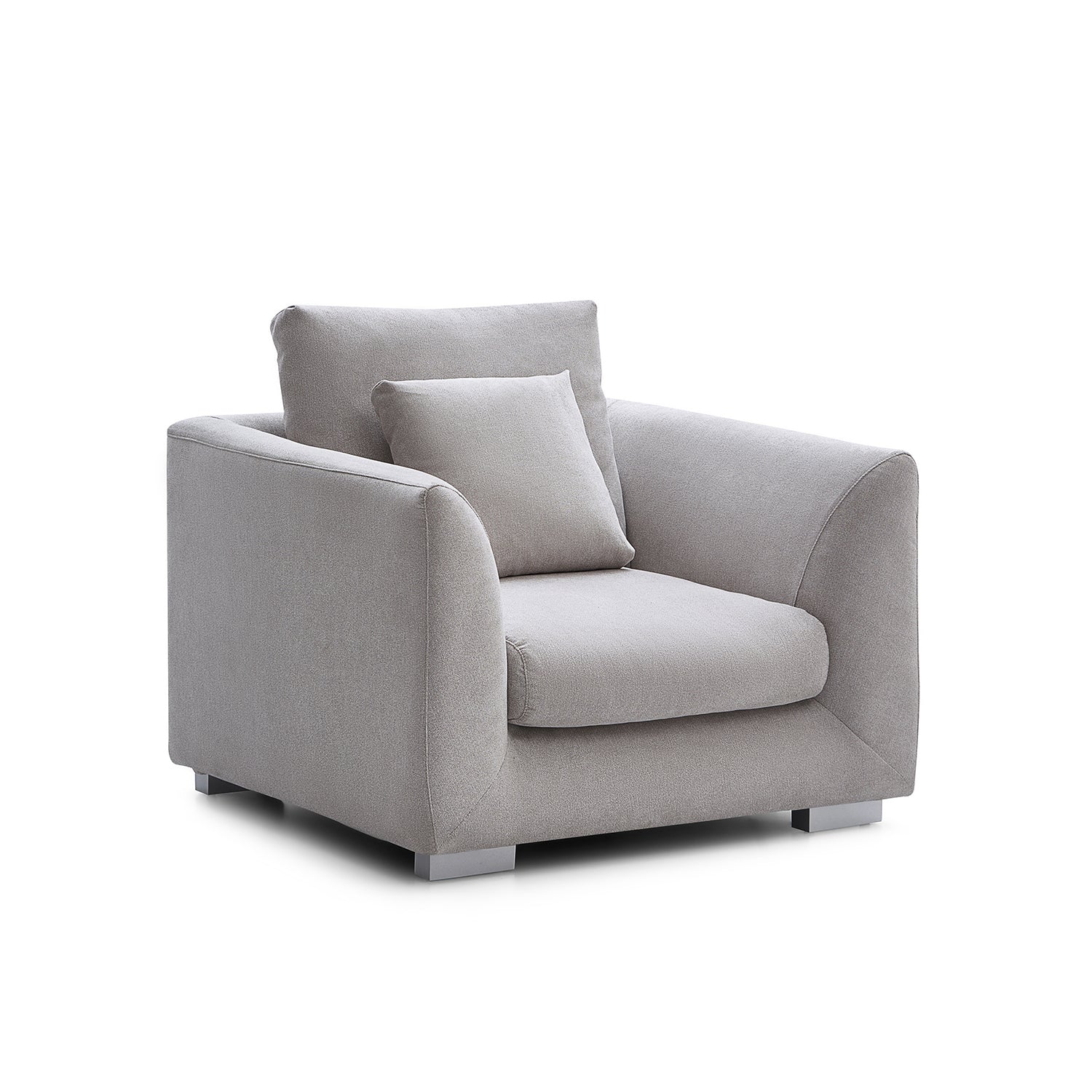 Feathers Armchair Single Sofa - 40 Inches