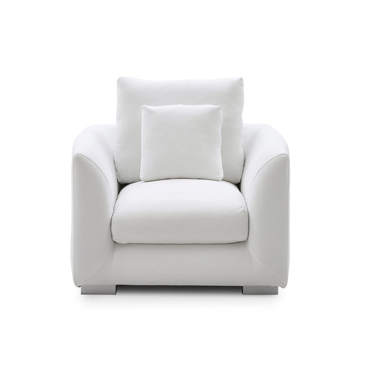 Feathers Armchair Single Sofa - 40 Inches