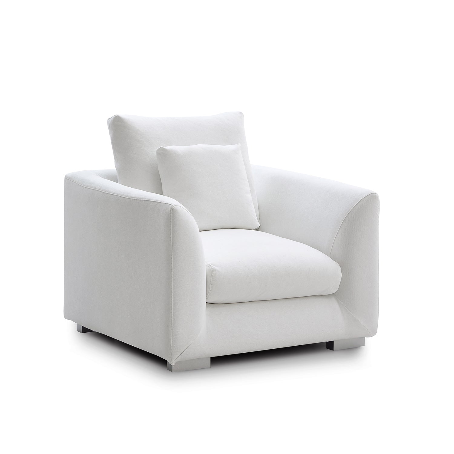 Feathers Armchair Single Sofa - 40 Inches