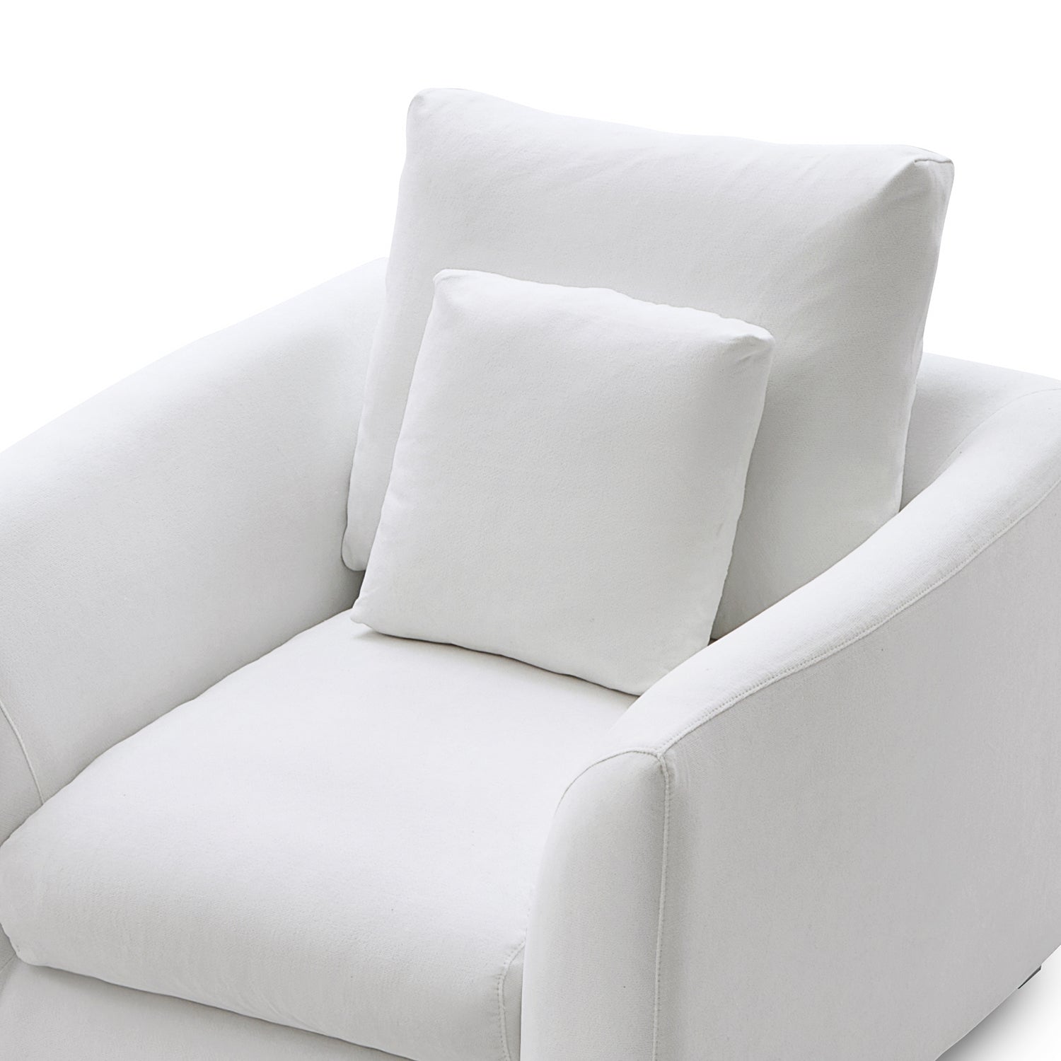 Feathers Armchair Single Sofa - 40 Inches