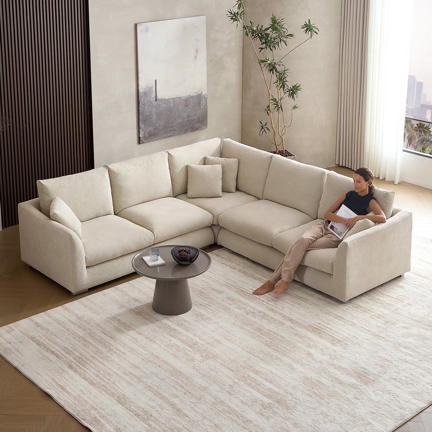 Feathers L-Sectional