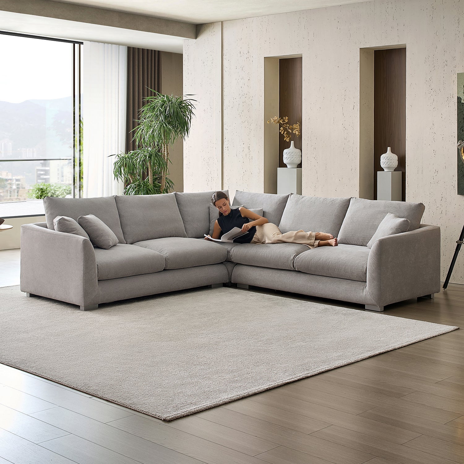 Feathers L-Sectional