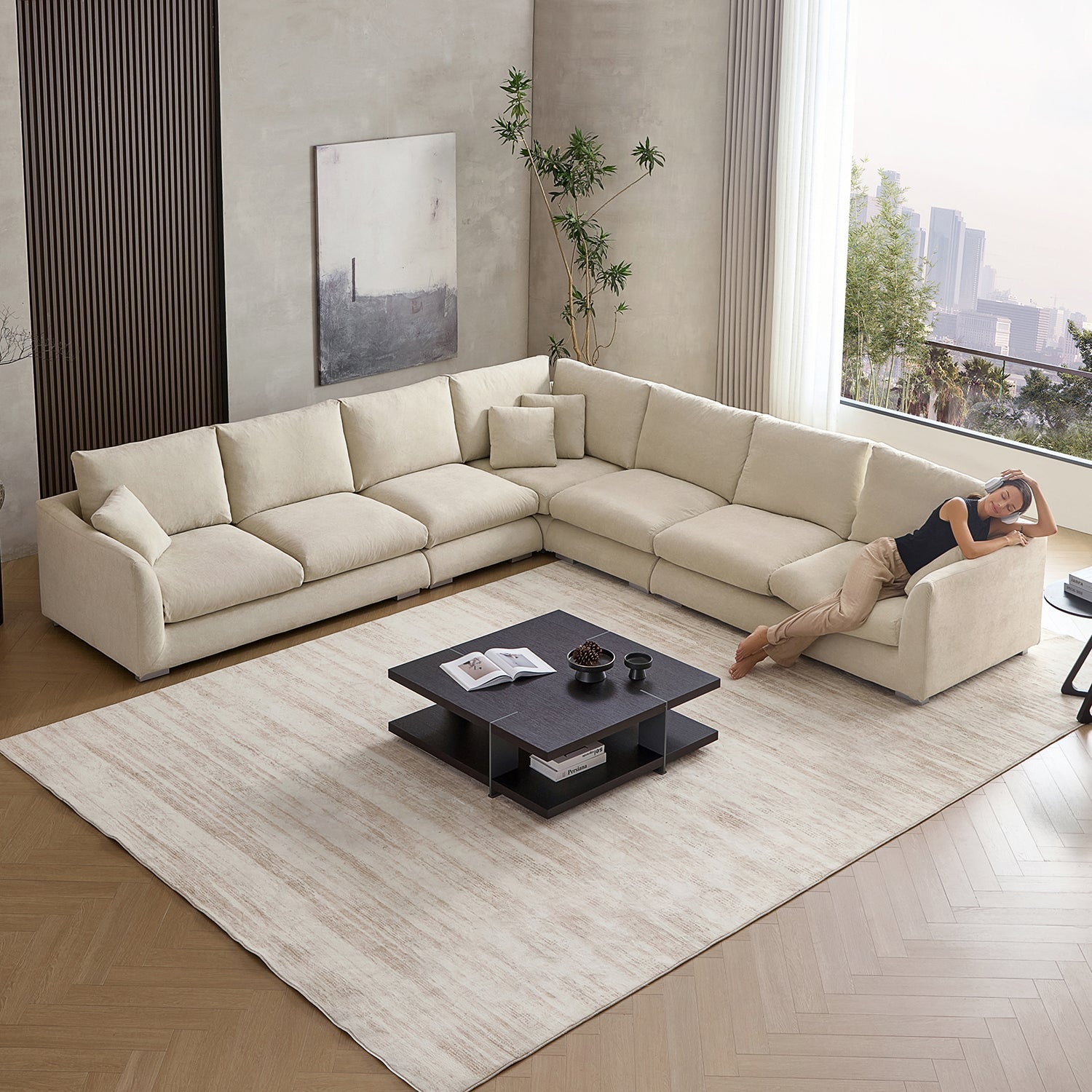 Feathers L-Sectional