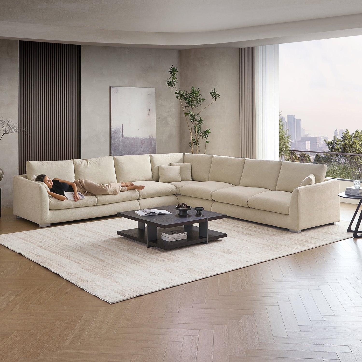 Feathers L-Sectional