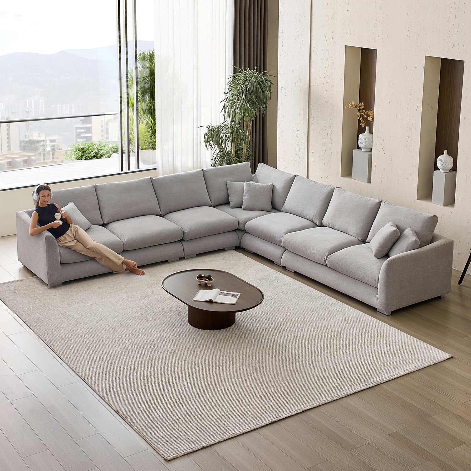 Feathers L-Sectional