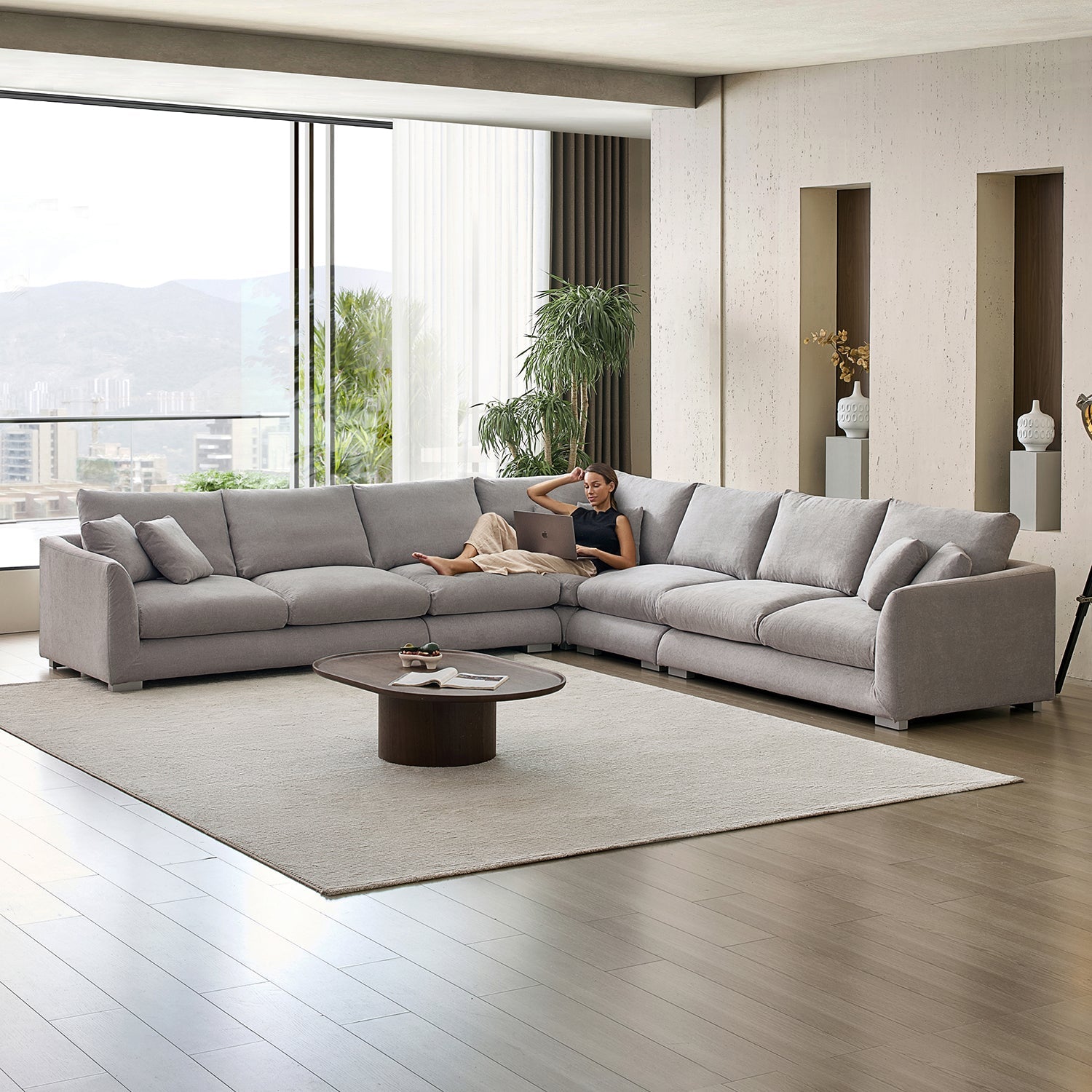 Feathers L-Sectional