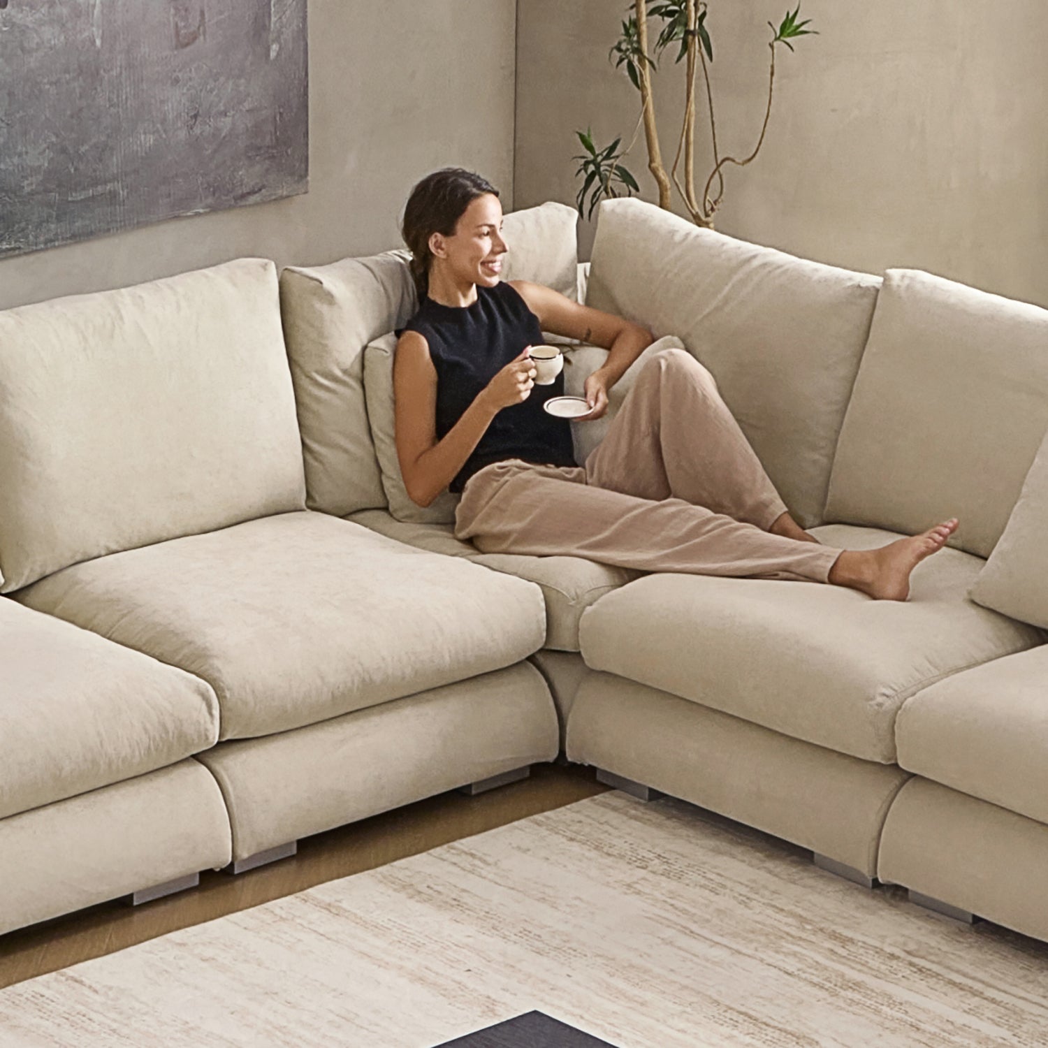 Feathers L-Sectional