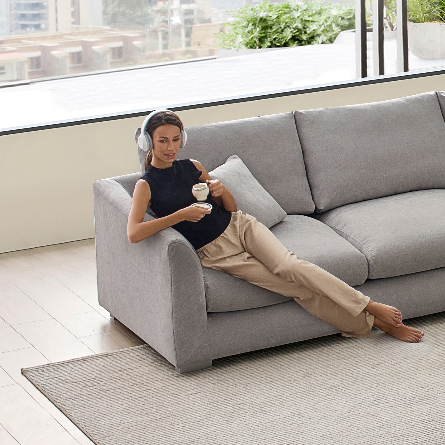 Feathers L-Sectional