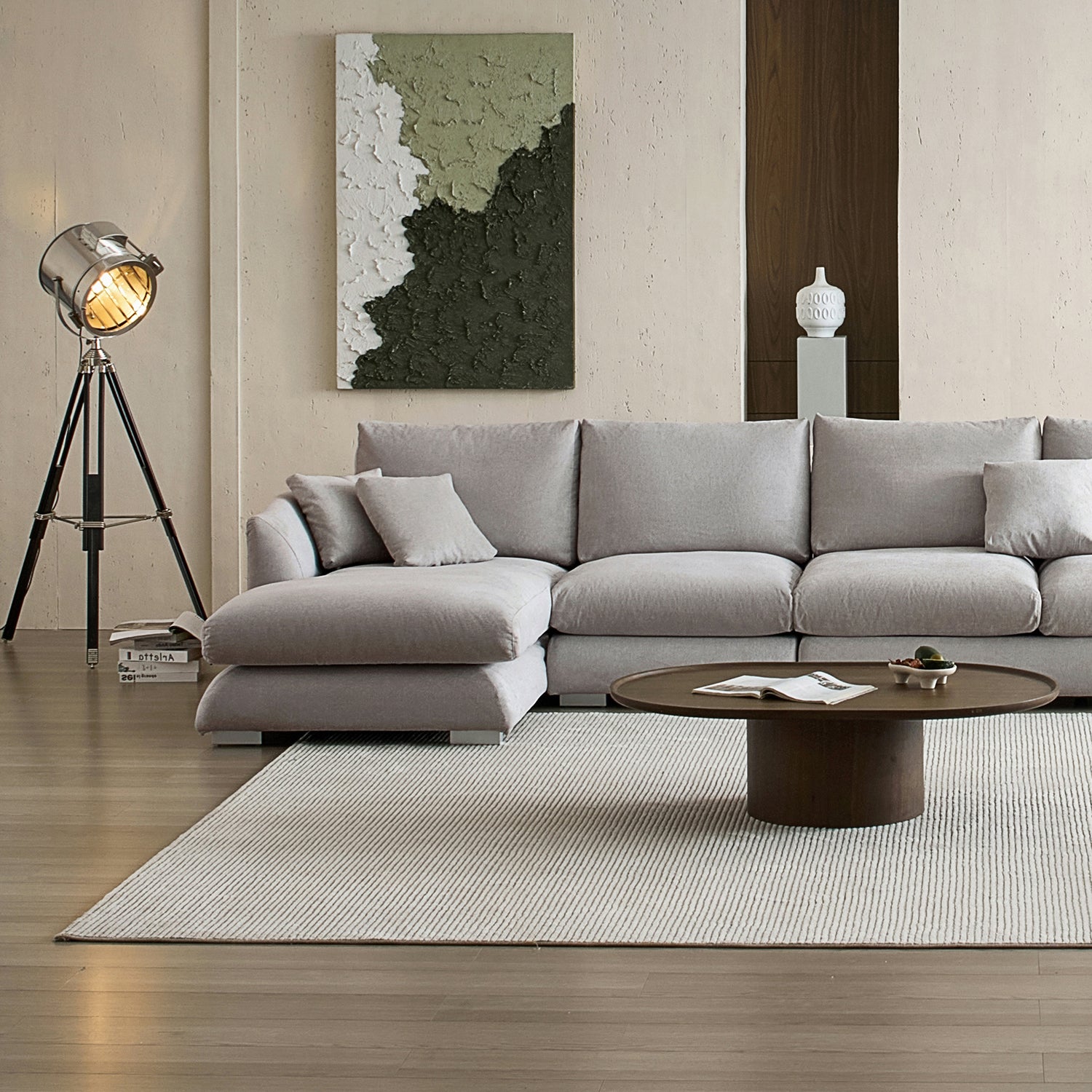 Feathers Washable Couch Sectional Set 142 Inches