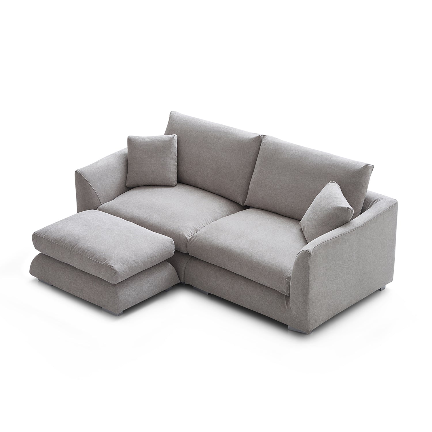 Feathers Sofa with Ottoman 84-103 Inches