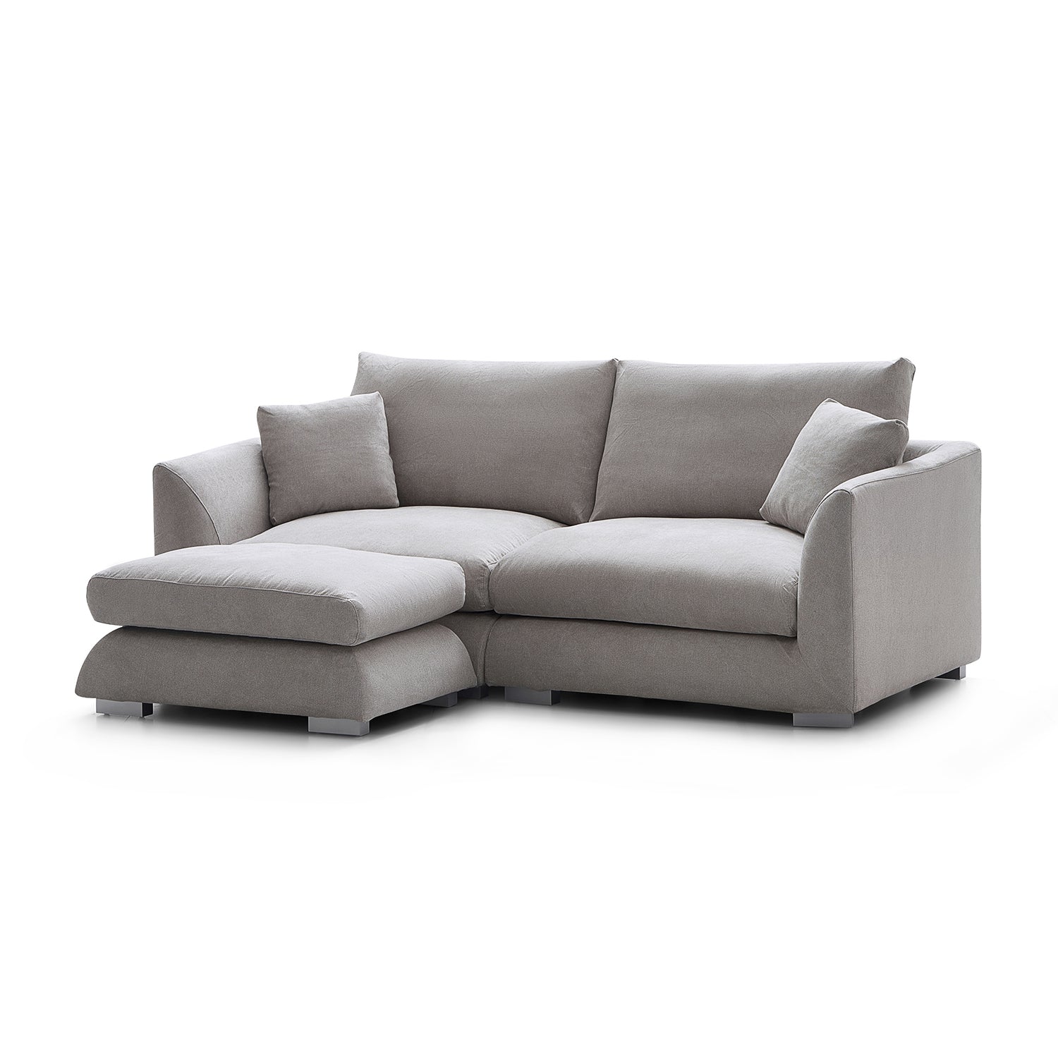 Feathers Sofa with Ottoman 84-103 Inches