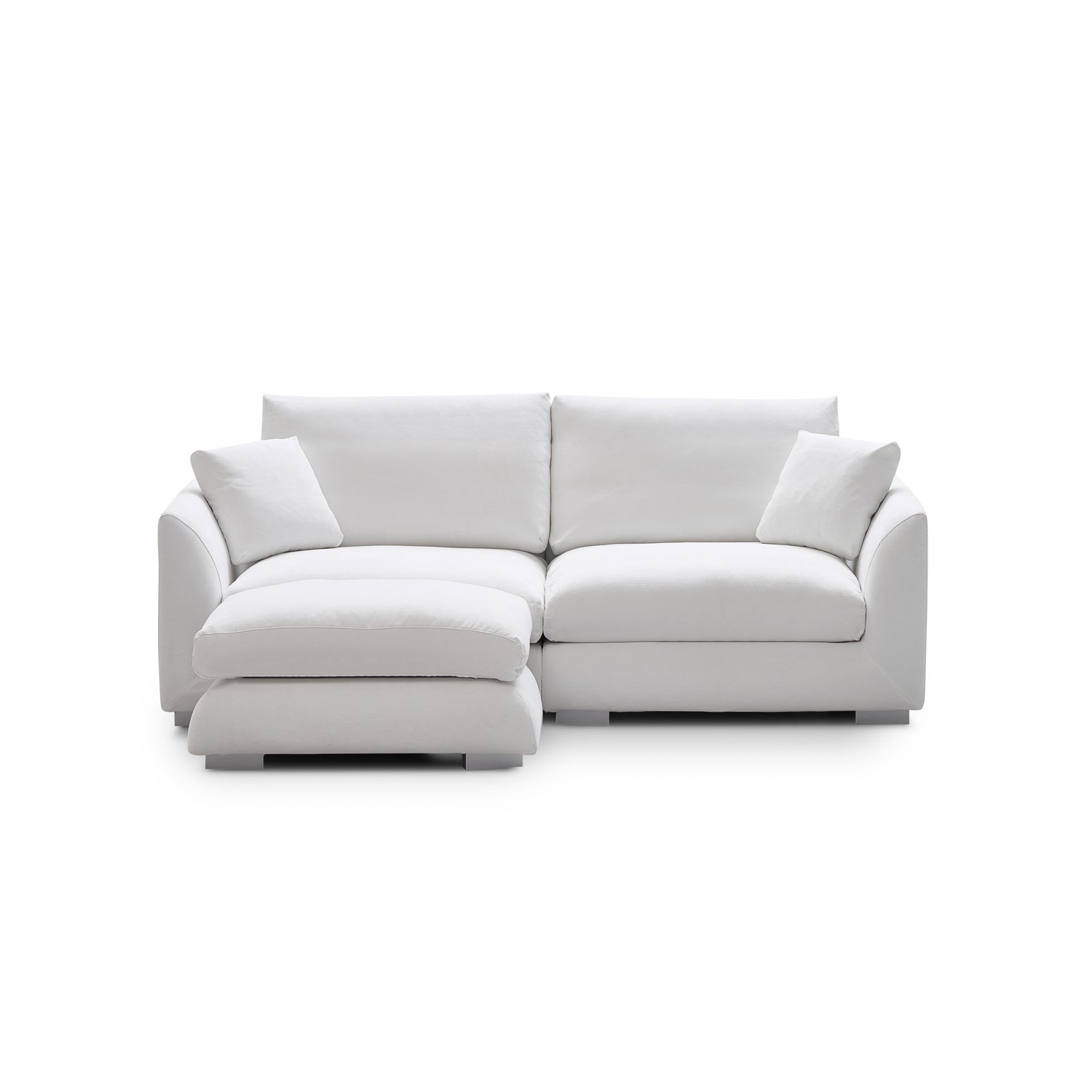 Feathers Sofa with Ottoman 84-103 Inches