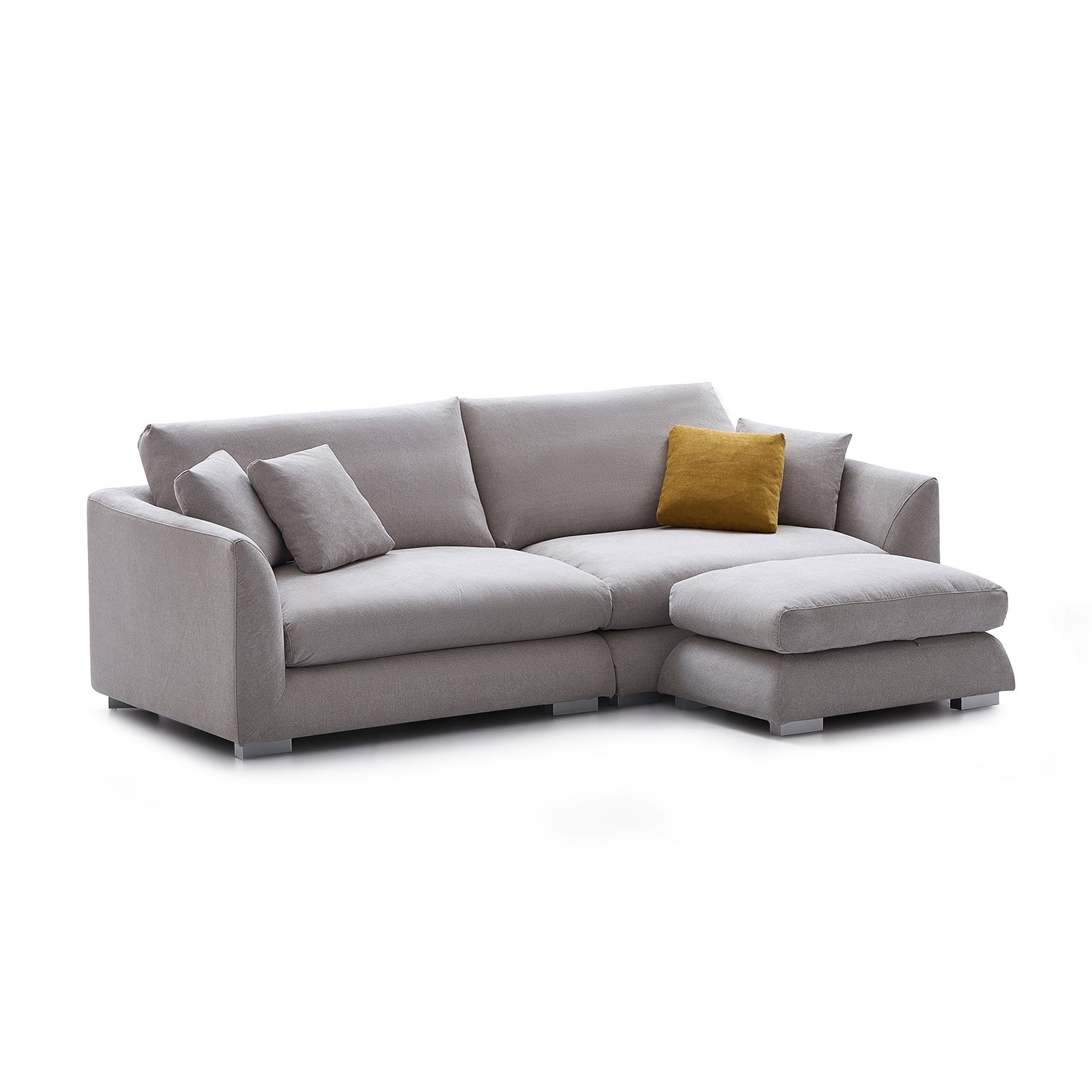 Feathers Sofa with Ottoman 84-103 Inches