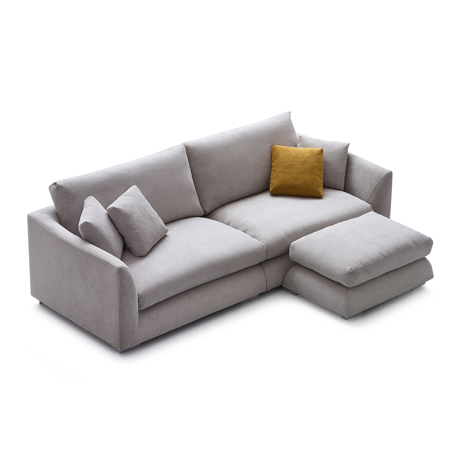 Feathers Sofa with Ottoman 84-103 Inches