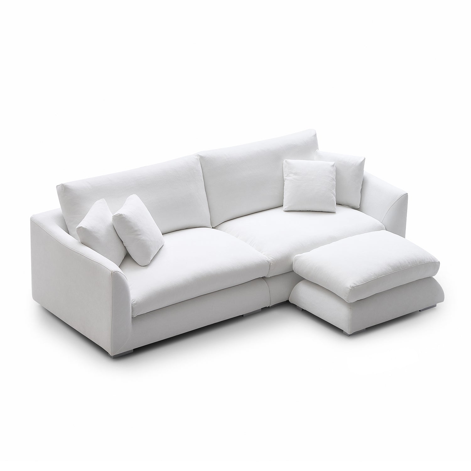 Feathers Sofa with Ottoman 84-103 Inches