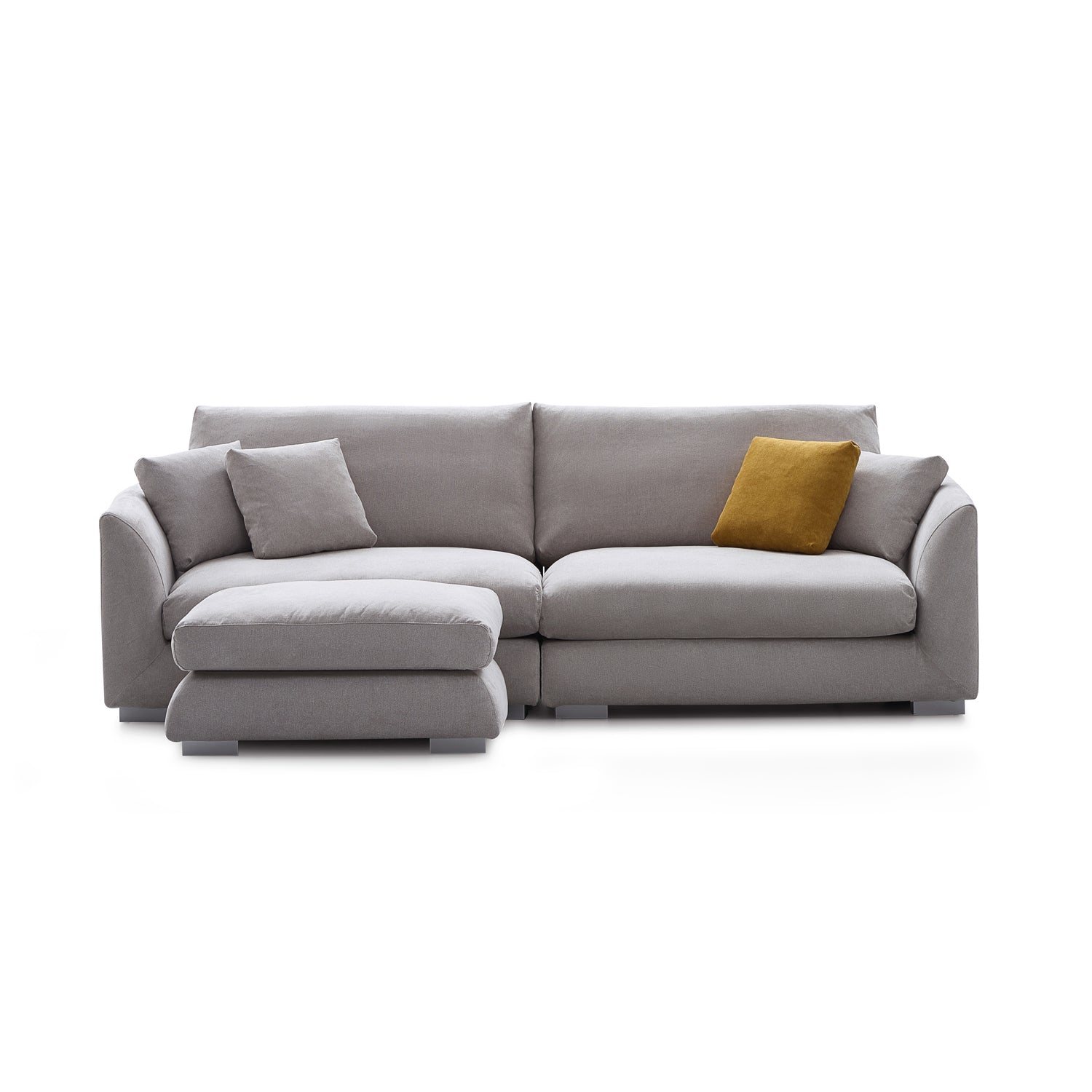 Feathers Sofa with Ottoman 84-103 Inches