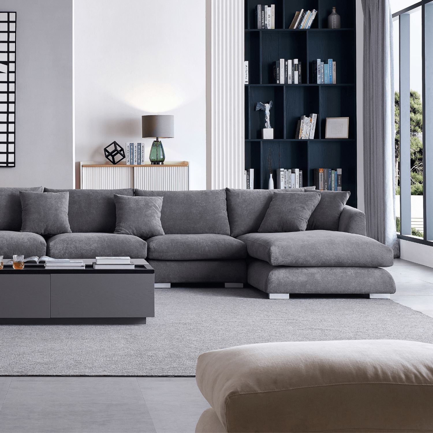 Feathers U-Sectional, sectional, Mario Capasa | Valyou Furniture