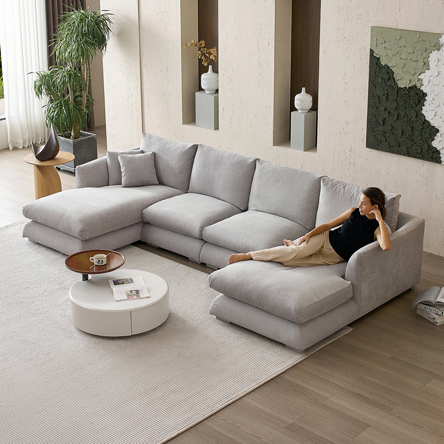 Feathers U-Sectional - Valyou