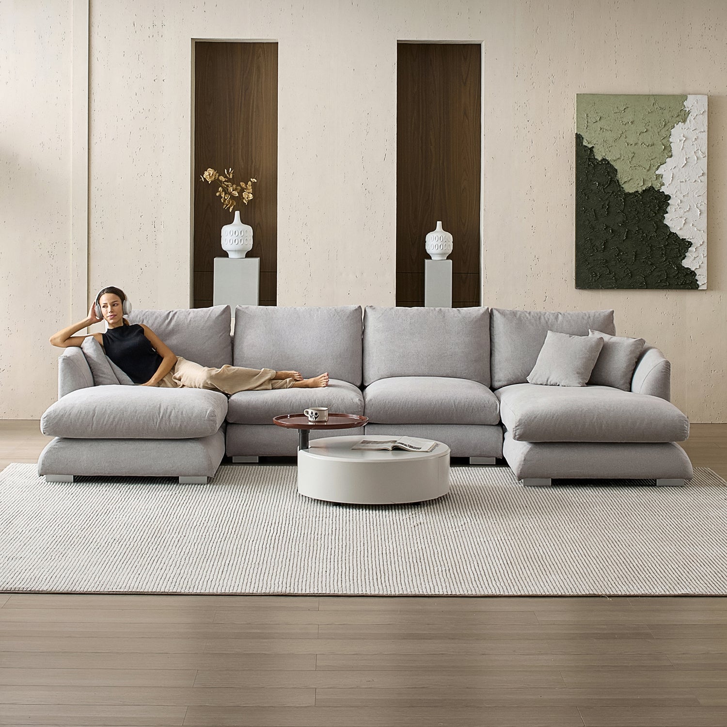 Feathers U-Sectional - Valyou